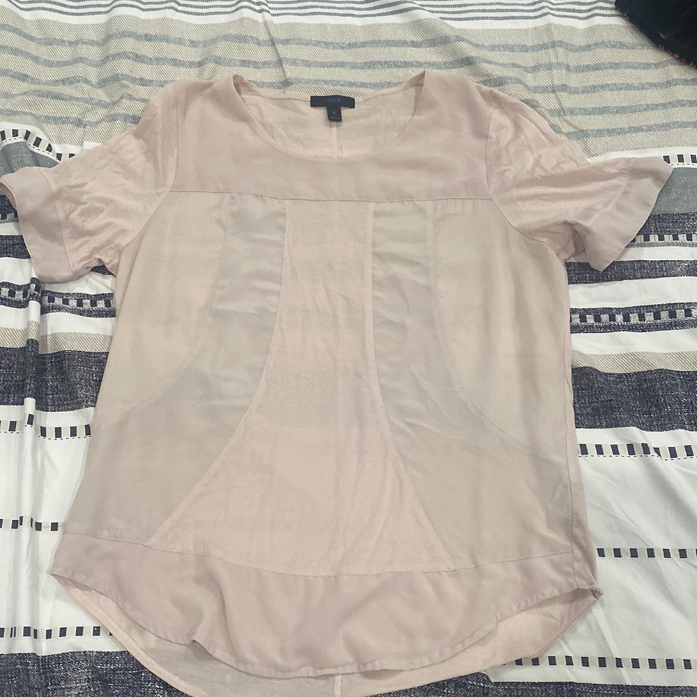 J Crew dusty mauve blouse